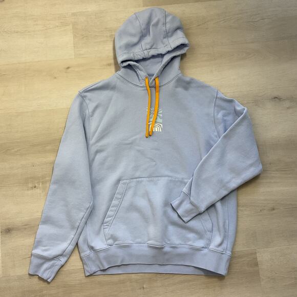 Nike Greetings From Fleece Embroidered Hoodie Blue Large